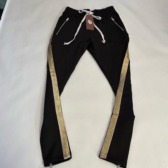 NWT-CRYSP DENIM TRACK PANTS - Picture 4 of 8